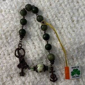 Connemara Marble Rosary Bracelet